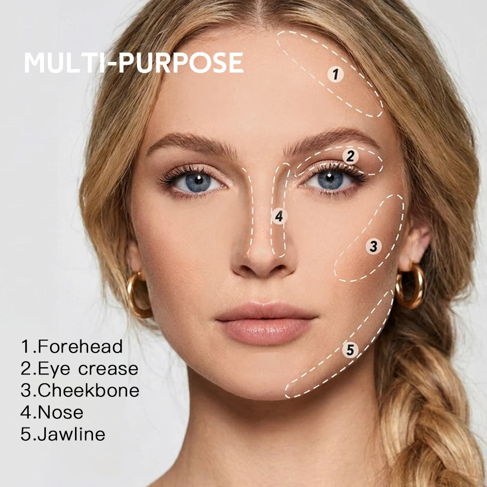 Long Lasting Compact Powder Waterproof Sweatproof Soft Matte Oil Control Setting Powder Face Makeup Cosmetic