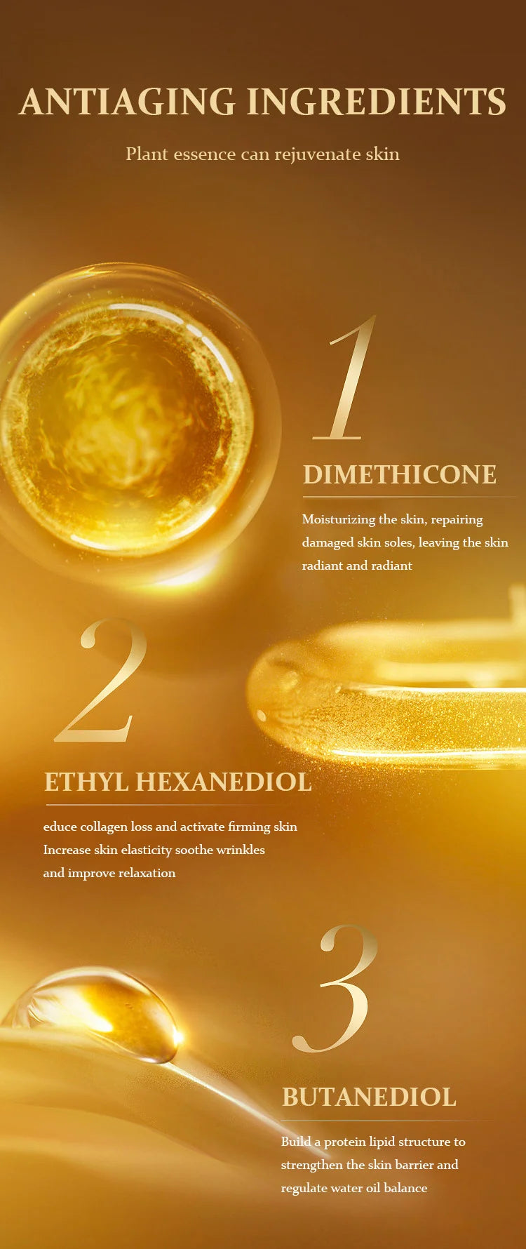 24K Gold LUXURY Moisturizin Anti-Wrinkle Set Reduces Fine Lines Repairs Skin Hydrates Brightens Anti-Aging Firming Skin care