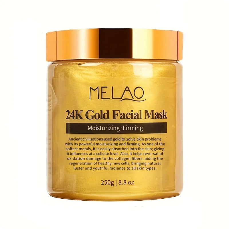 MELAO 24K Gold Collagen Facial Mask - Moisturizing Mud Mask 250g