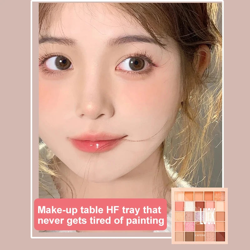 25Color Professional Eyeshadow Palette Eye Glitter Long Lasting Eye Shadow Pallet  Korean Makeup Palette Eye Shadow for Beginner