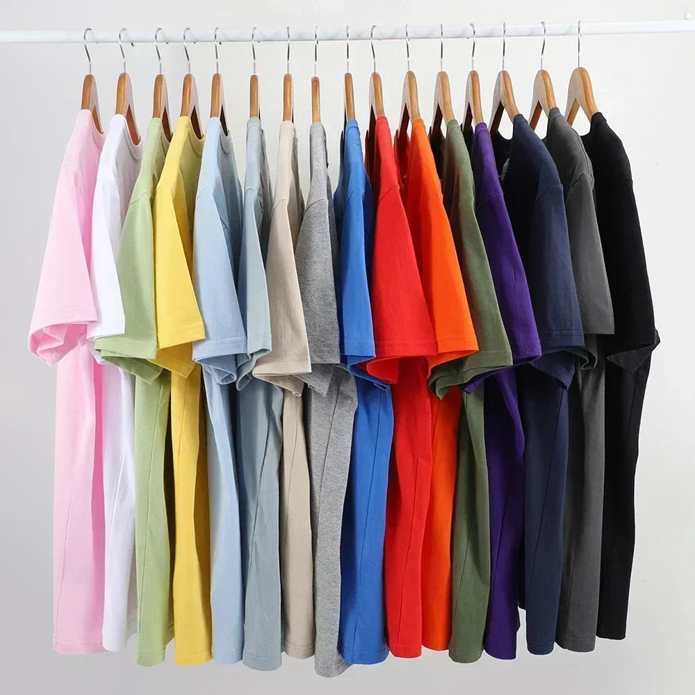 Work & Play Printed 100% Cotton T-Shirt Lightweight Round Neck Short Sleeve Tee Unisex Everyday Style