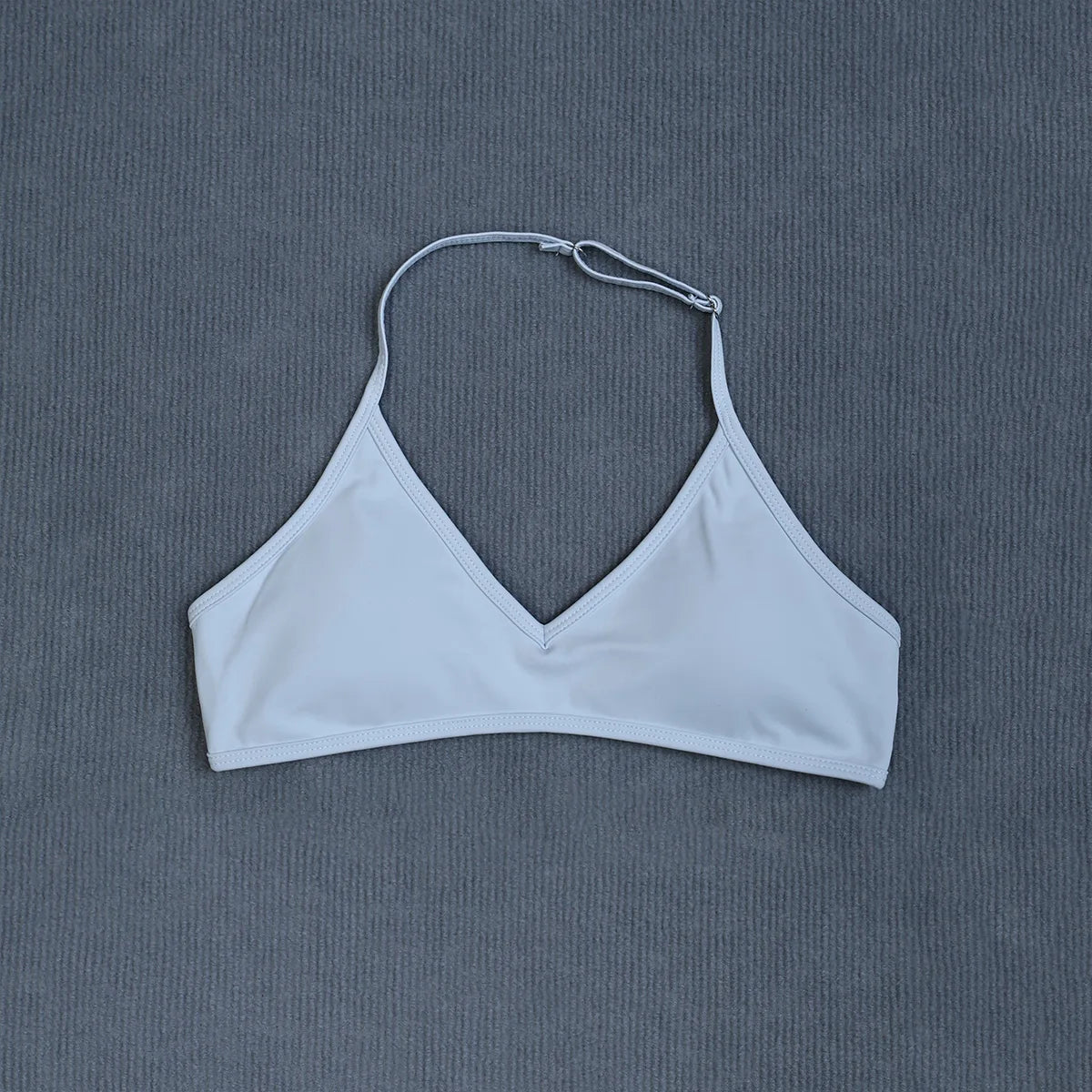 Women's Summer Halter Neck Padded Sports Yoga Bra Shock Absorption Support Backless Crop Top for Outdoor Running And Gym