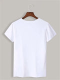 Maycaur Breathable New Women'S Short Sleeve T-Shirt Print T-Shirt Multi Pure Color T Shirt Fashion Sports Breathable Tshirt Female