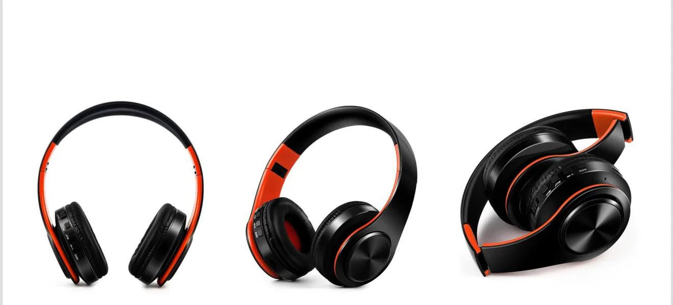 Auriculares inalámbricos dorados para hombre, audífonos estéreo con Bluetooth y micrófono incorporado, universales para Android e iOS