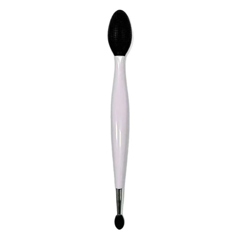 Double-headed Silicone Brush Skin Care Lip Exfoliating Facial Cleansing Face Scrub Nose Clean Brush Lipstick Lip Balm Applicator