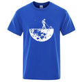 Men T-shirt High Quality Funny Cotton Blend Lunar Cleaner Printing Casual Cool Loose O-neck Male  for MenT-shirt Hip Hop Tees
