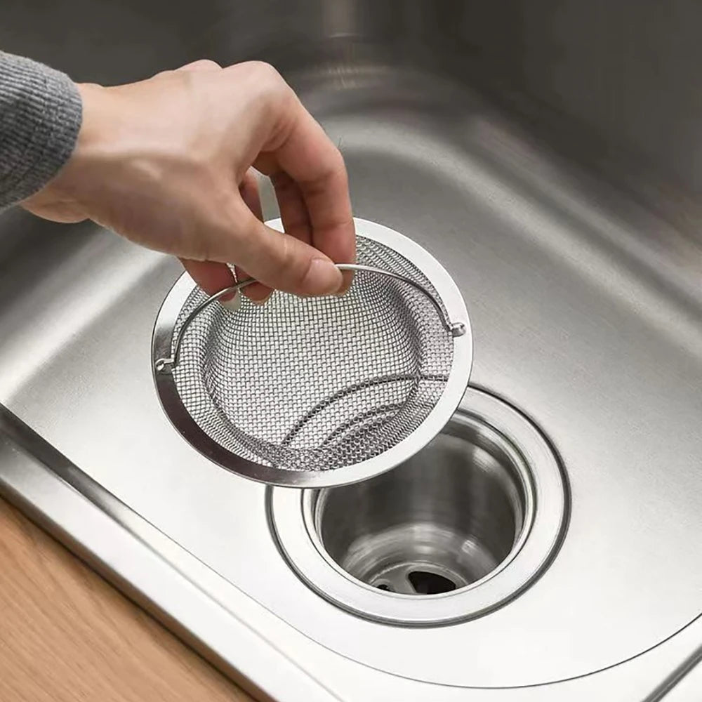 1 Filtro de fregadero de cocina de acero inoxidable para residuos de comida/pelo para mantener su bañera limpia en accesorios de cocina y baño