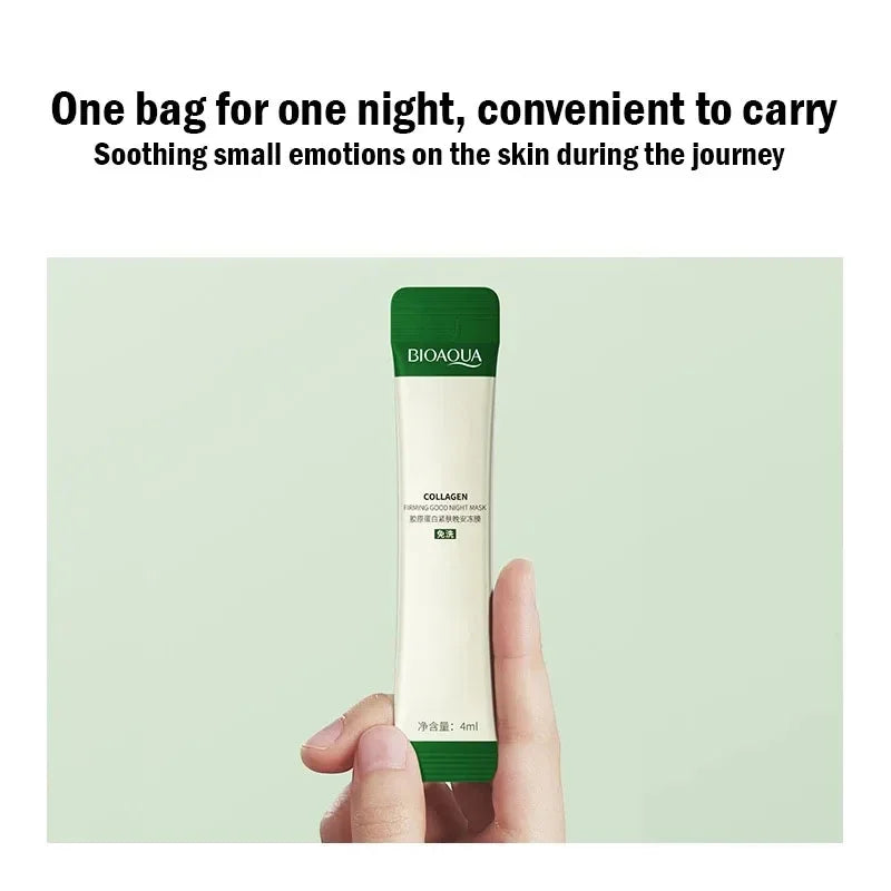 Bioaqua Collagen Sleeping Facial Masks Skincare Moisturizing Brightening Firming Face Mask Korean Skin Care for Face