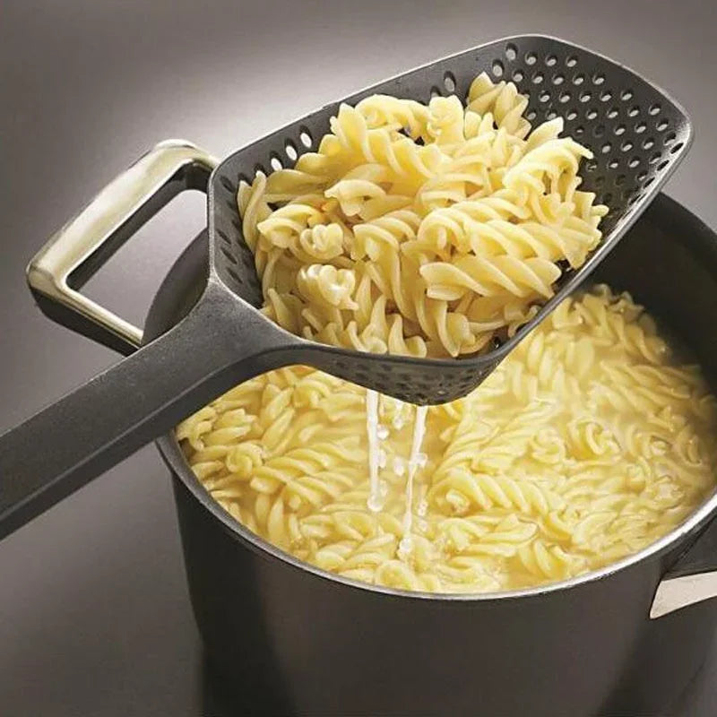 Cuchara Colador de Cocina Creativa, Colador de Alimentos, Utensilio Grande para Escurrir, Filtro de Sopa, Accesorios de Cocina para el Hogar