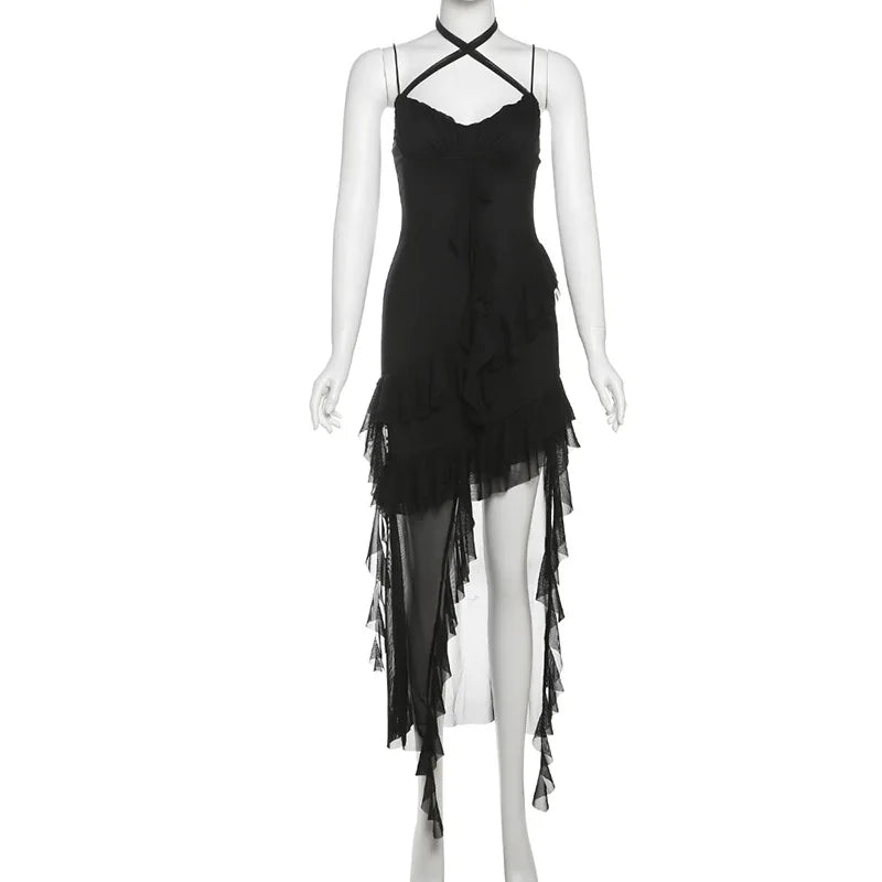 Fashionable Strapless Slim Fit Long Dress Sexy Trendy Girl High Waist Irregular Design Knitted Pure Color Spring New Arrival