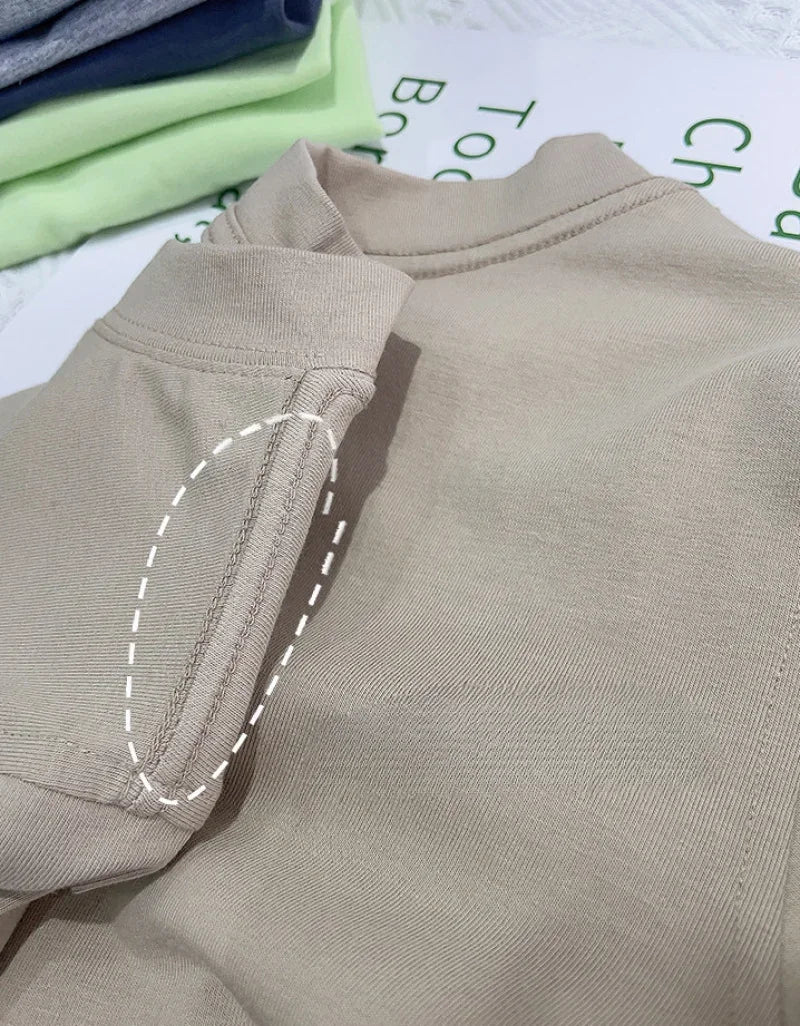 Kids Solid Color Cotton T-Shirt 2026 Spring Summer New Boys Girls Round Neck Short Sleeve Basic Tops Children Casual Tees