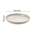 Wheat Straw Solid Color Round Plates Salad Dessert Dinner Reusable Microwave Safe Anti Fall And Shatter Plates Fruit Plate
