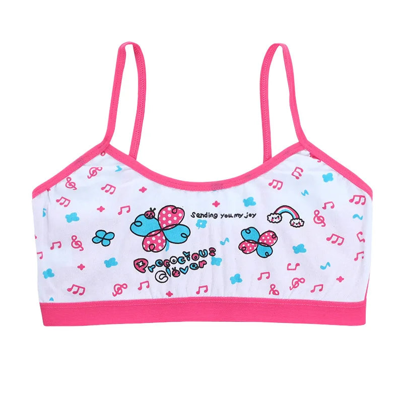1/3pcs Teenage Girls Tank Tops Kids Training Bras Vest Underwears Student Purbery Singlets Children Camisole Bras Undershirts