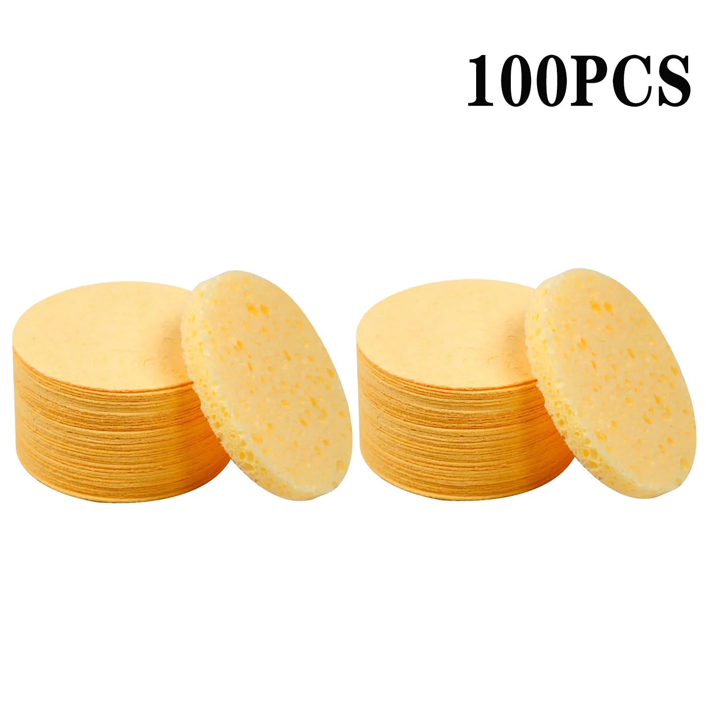 Face Wash Puff Natural Wood Pulp Foaming Sponge Pack for Gentle Cleanse Eco Friendly Cosmetic Puff For All Skin Types