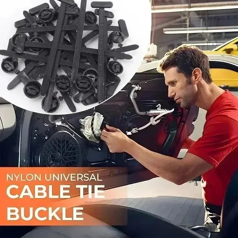 Self-Locking Clip Multi-Purpose General Purpose Nylon Cable Tie Auto Fasteners Screws Replacement Clips Car Accessories 1-40 Pcs