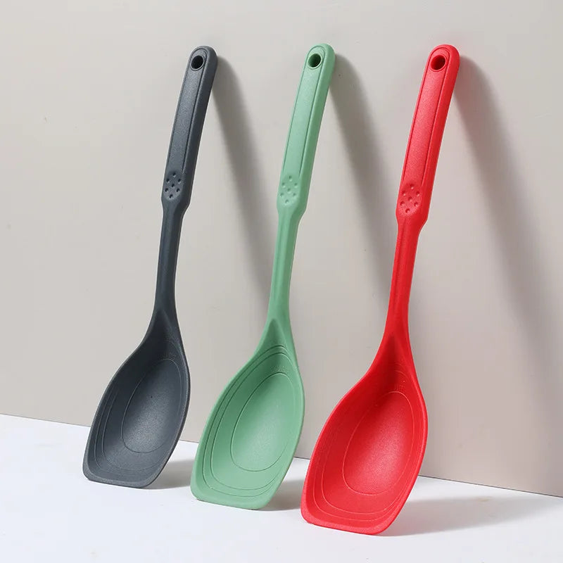Silicone Cooking Spoon - Heat Resistant Kitchen Utensil 31cm