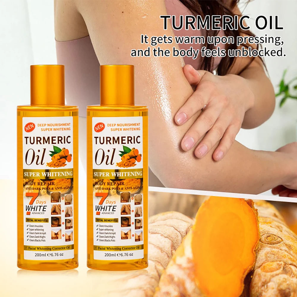 Turmeric Facial Serum Skincare Moisturizing Facial Exfoliating Body Lotion Hydrating Brightening Skin Softening Body Care Scrub