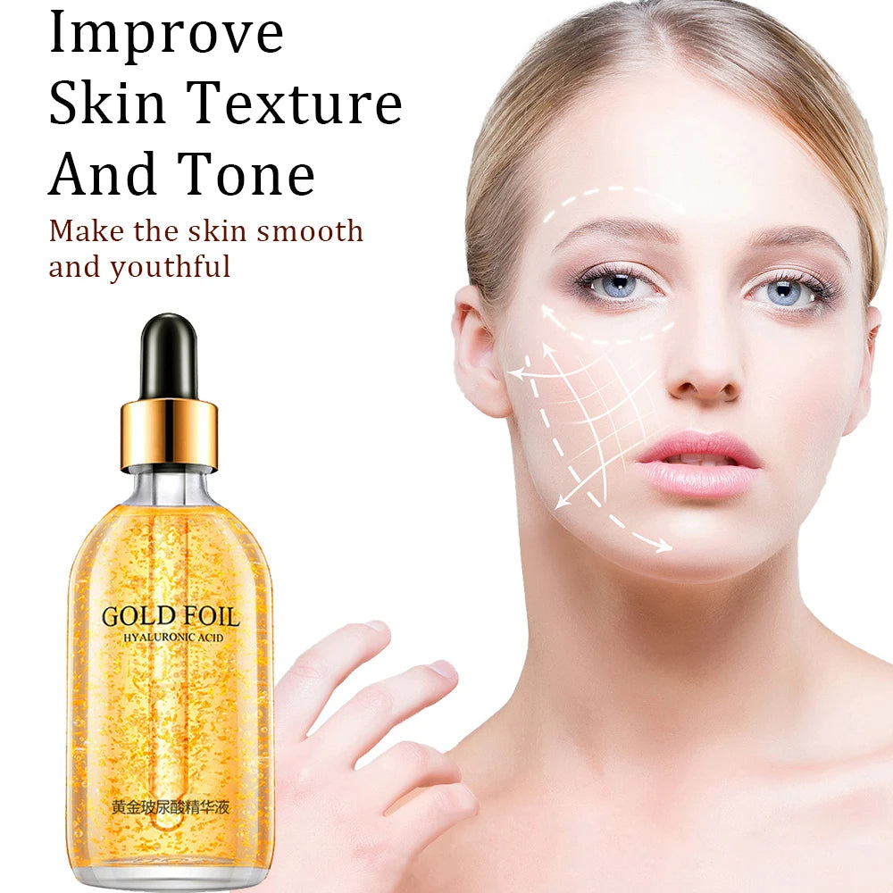 24k Gold Hyaluronic Acid Nicotinamide Face Serum - 100ml