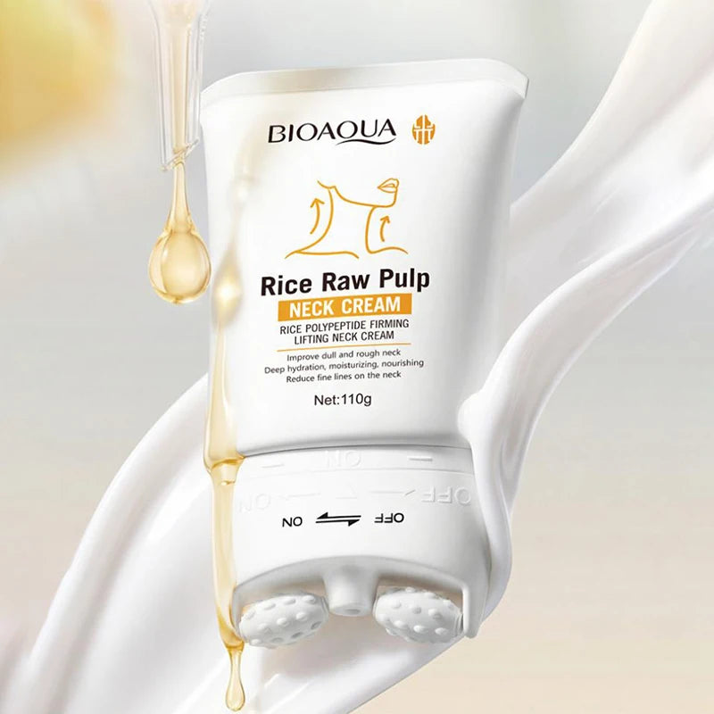 Korean Rice Raw Pulp Moisturizing Neck Cream - Anti-Aging Firming