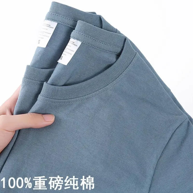 100% Cotton Short-Sleeve T-Shirt - Casual O-Neck Unisex Tee