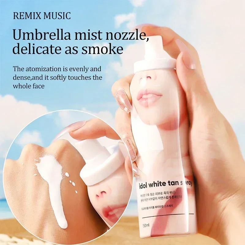 150ml Korean Idol Spray Body Foundation Concealer Brighten Whitening Moisturizing Bb Cream Base Face Foundation Liquid