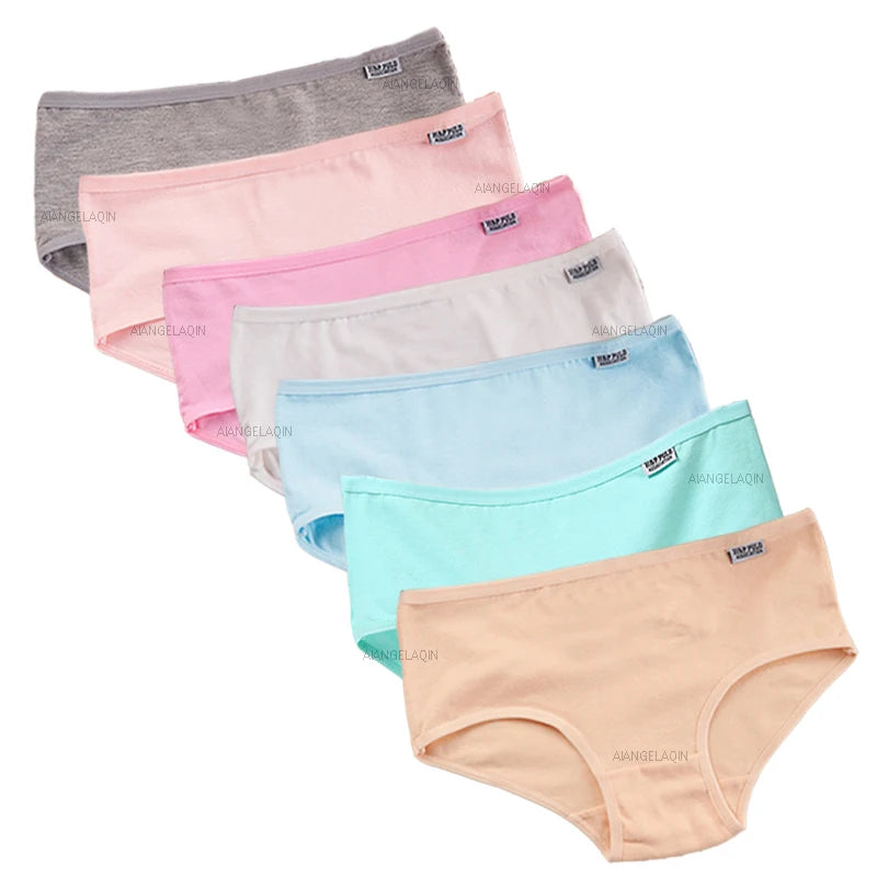 Plus Size Cotton Panties For Women Set Of 7 Comfortable Breathable Briefs M To 4XL