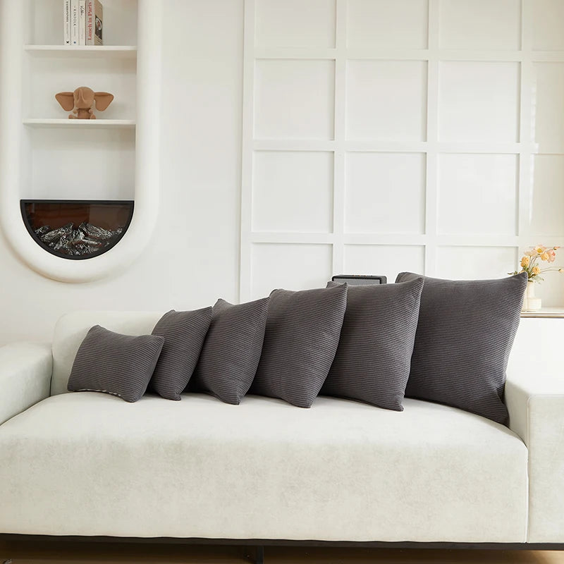 Soft Stripted Jacquard Throw Pillow |Home Decor