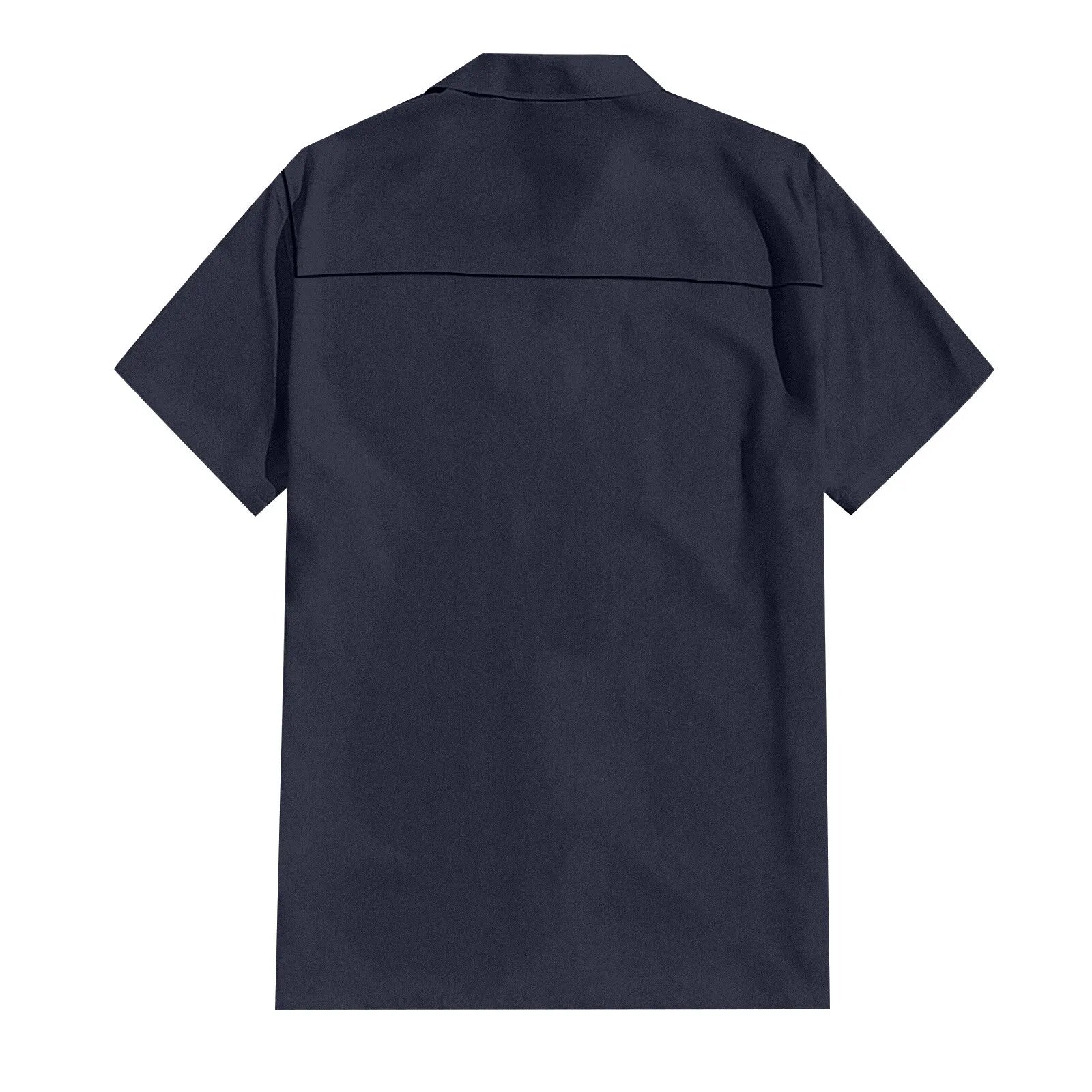 Men'S Short-Sleeved Shirts Cotton Linen Summer Solid Color Turn-Down Collar Quick Drying Casual Beach Style Plus Size Shirts