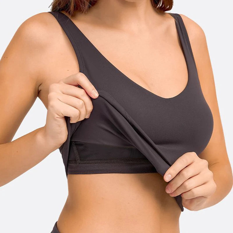 Sports yoga bra, U-shaped back, high-quality sports, fitness running, breathable quick drying women's bra