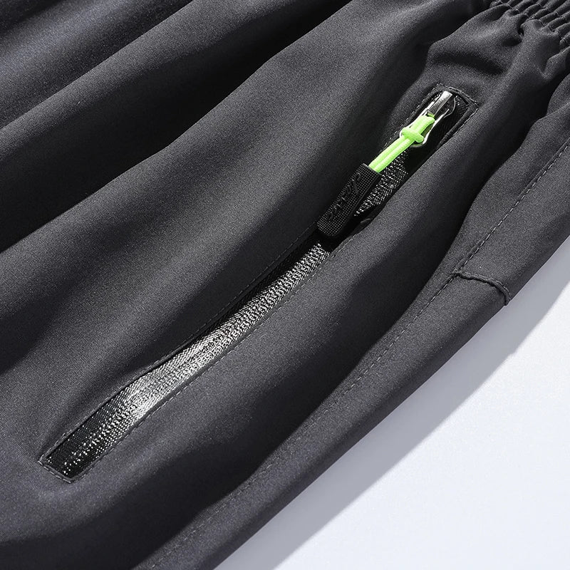 2 Pieces Lightweight Pants for Men's Summer Spring New Loose Elastic Trousers Quick Drying Outdoor Jogging Running Casual Pants