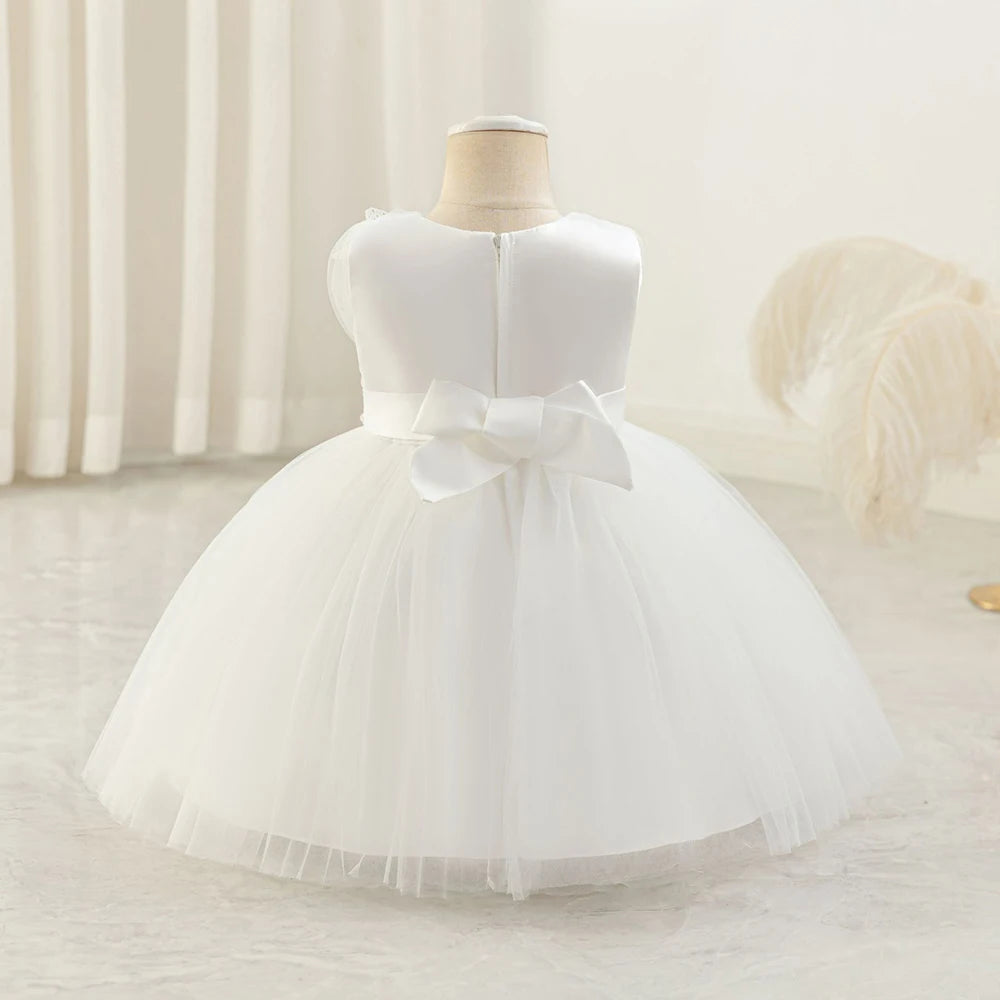 HETISO Butterfly Toddler Baby Dresses Infant Princess Summer Tulle Embroidery Birthday Party Dresses for Kids Girl Gown