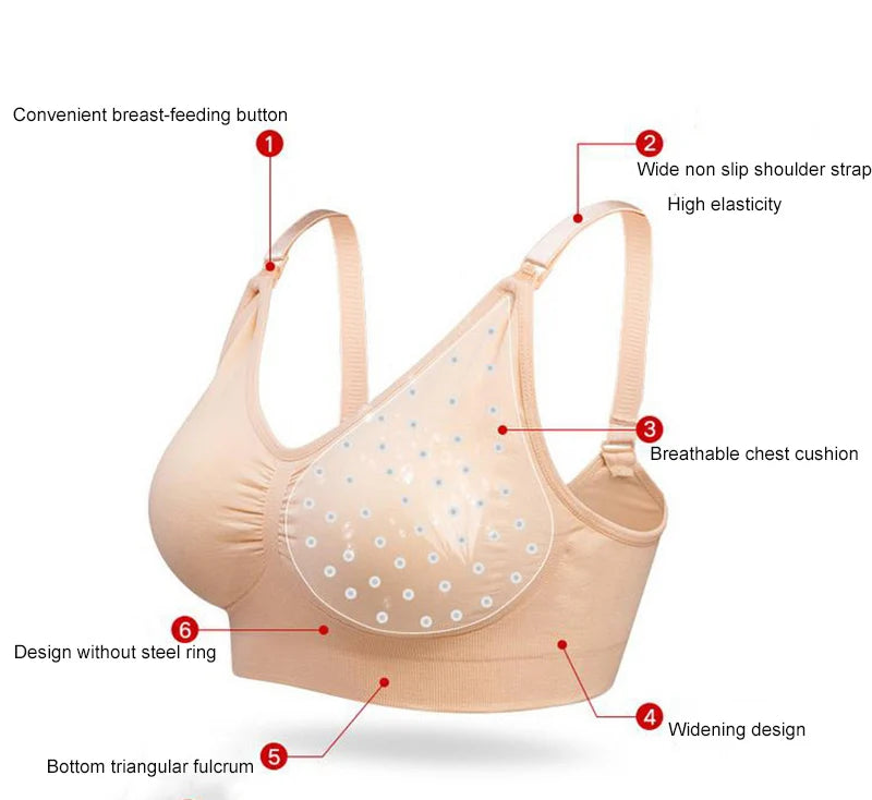 Hand Free Pumping Nursing Bra Breastfeeding Maternity Bras Women For Breast Special Underwear Pregnancy Clothes Can Wear All Day
