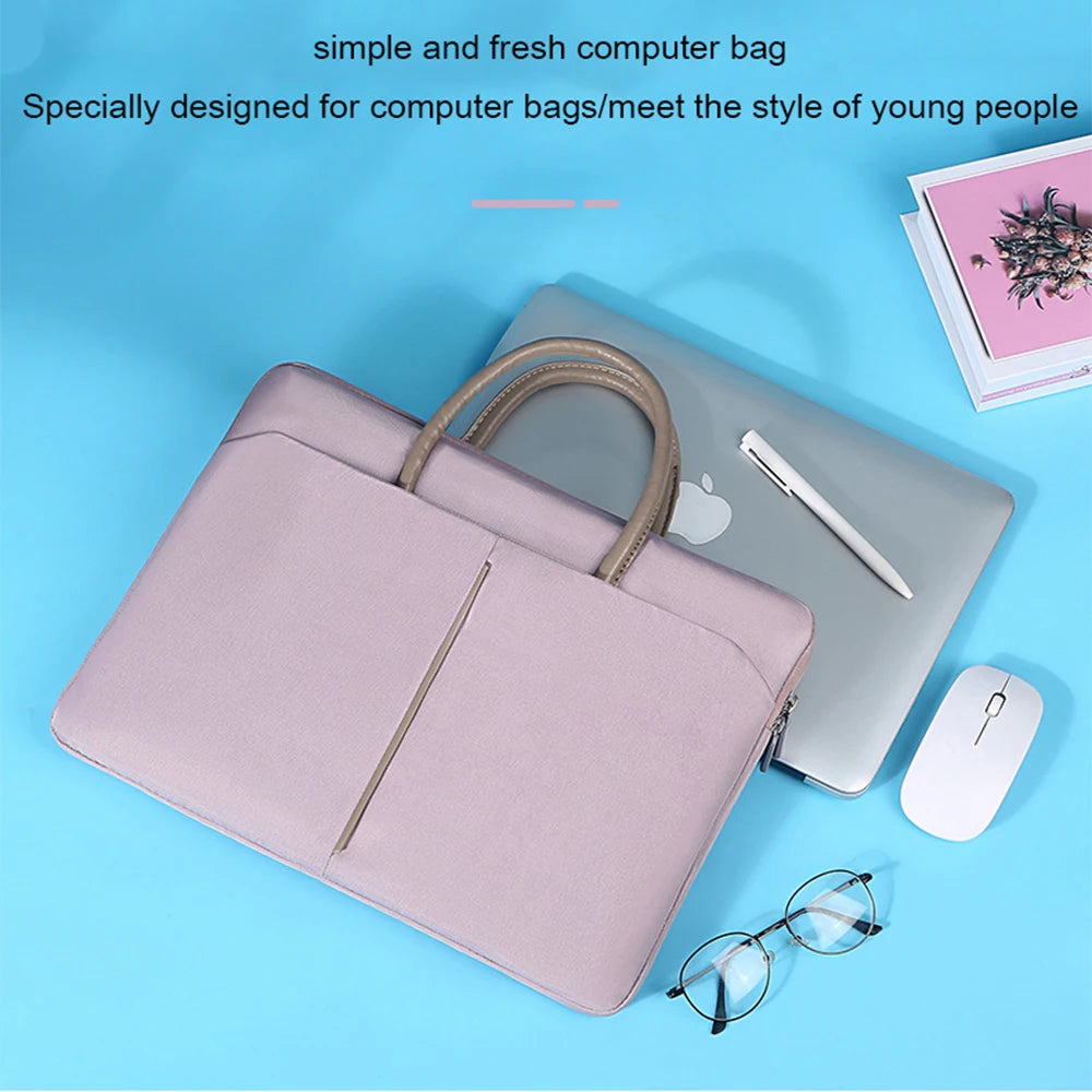 Women's Nylon Laptop Bag & Sleeve – 13.3, 14, 15.6 Inch Handbag for MacBook, HP, Lenovo, Huawei