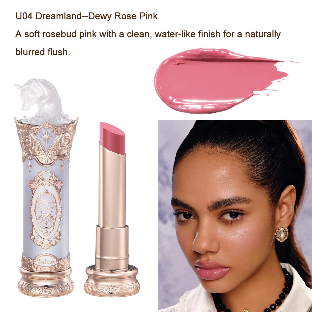 Flower Knows Knight Unicorn Makeup Set - Eyeshadow, Blush, Lipstick