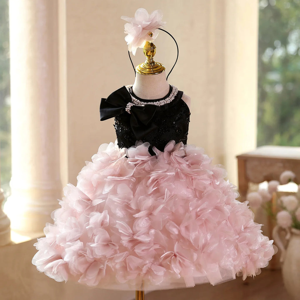Kids Formal Dress Princess Gown Girls Birthday Party Dress Host PianoGirls Evening Dress Children Performance Costume High-end