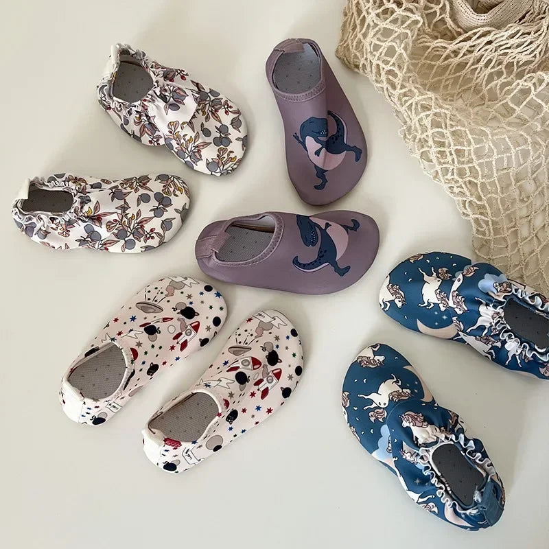 Baby Boys Beach Shoes Girl Children Print Waterproof Sports Sneakers Swimming Aqua Barefoot Shoes Indoor Kids Outdoor Slippers