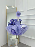 Sparkling Pink Flower Girl Dress Big Bow Heart Tulle Tutu Dress Flower Wedding Princess Birthday Party Prom First Communion Ball