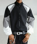Men'S Color-Blocked Jacket, Lightweight, Casual, Travel, Windproof And Wear-Resistant, High-Quality Fabric, Boyfriend