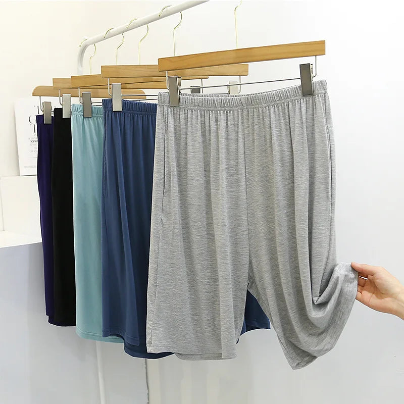 Fdfklak Women's Modal Pajama Pants - Knee Length Sleep Bottoms