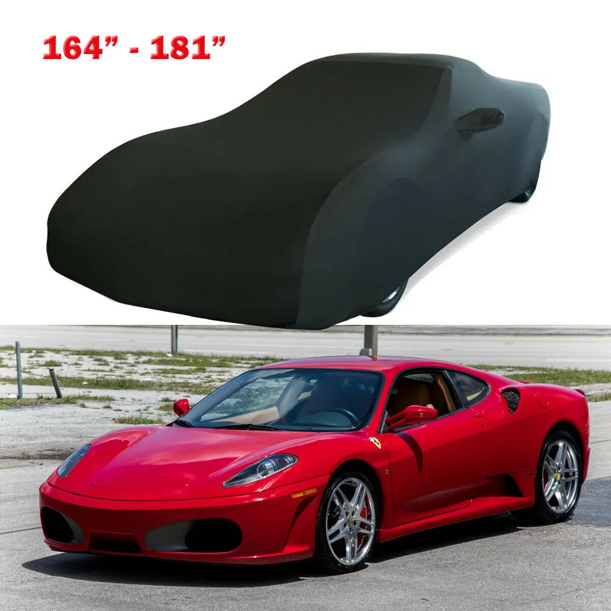 Black Full Car Indoor Cover Stretch Stain Indoor Dustproof Resistant UV Protection For Ford Mustang 2010-2021 Custom