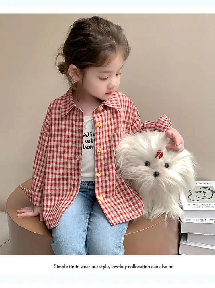 2025 New Spring autumn Baby Girls boys Cotton soild T shirts coat Cute Children kids Clothes