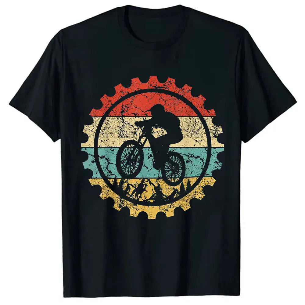 Men Clothing Mountain Bike Cycle Male Tshirts Vintage Downhill Mount Mtb Hombre Tops For Men Fashion Print Tee Roupas Masculinas