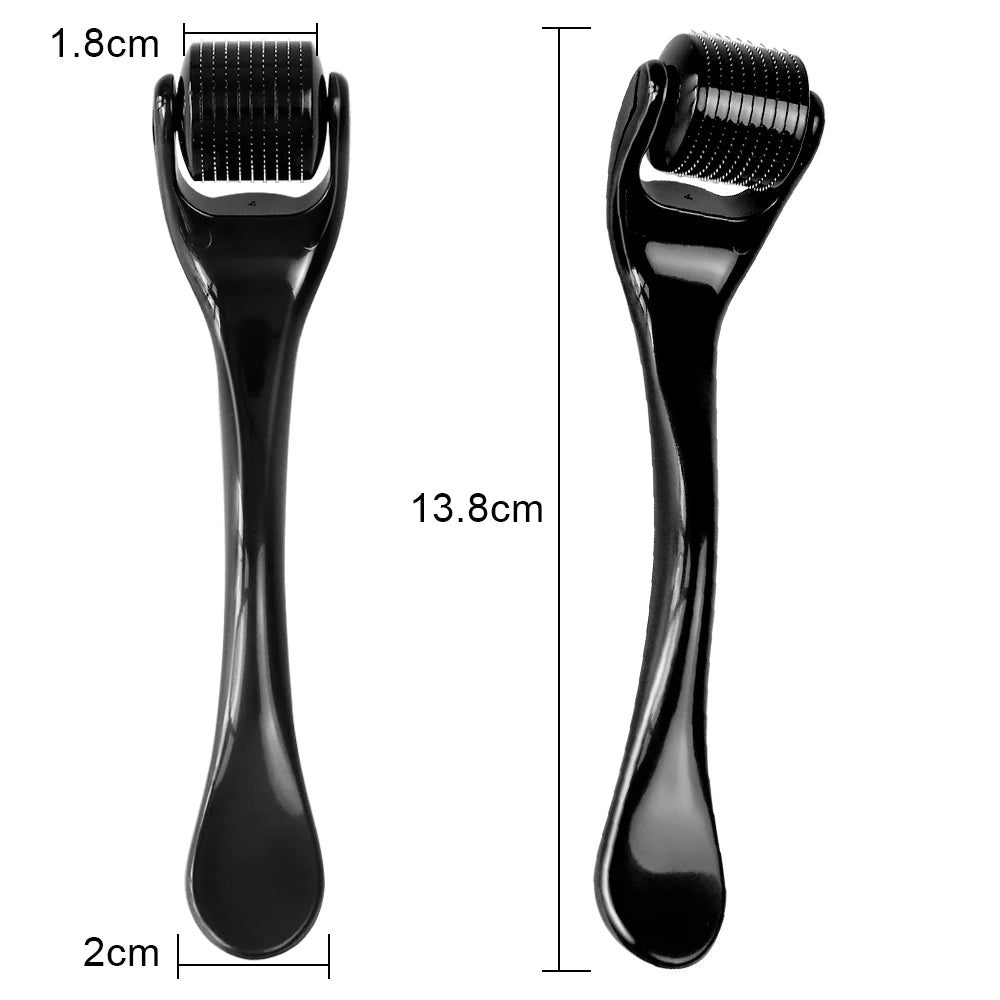 0.2/0.25/0.3mm 540 Microneedles Derma Roller for Hair Beard Grow Facial Skin Care Cosmetic Beauty Instrument for Women and Man