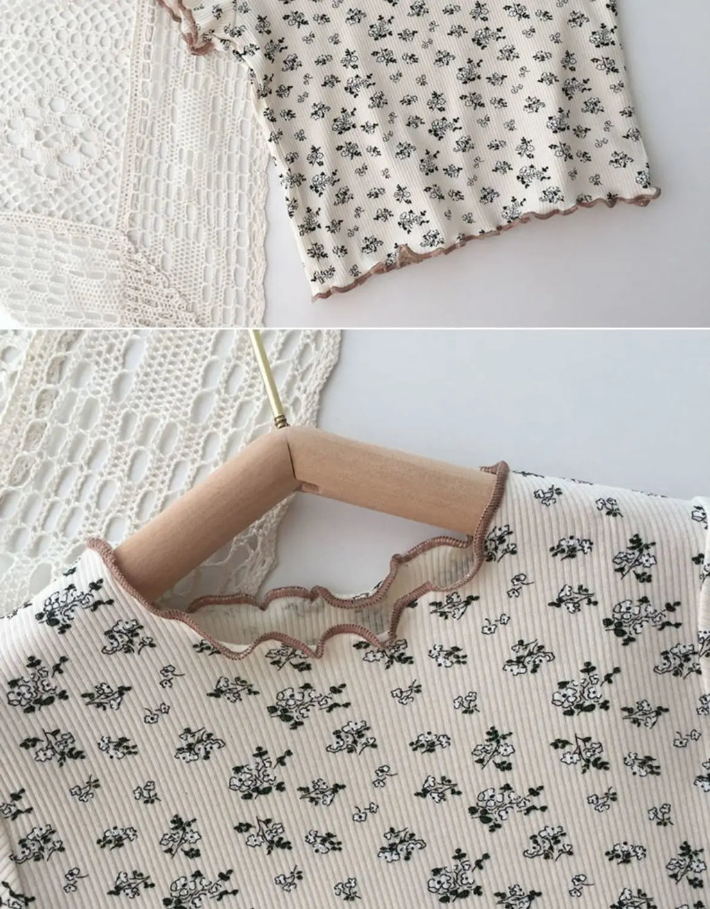 2026 Summer Fashion New Short Sleeve Round Neck Flower Printed T-shirt Top+Pants 2 Piece Set Kids Casual Home Clothes