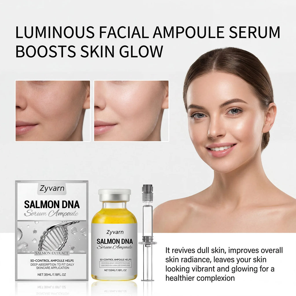 Radiance Face Ampoule Serum Daily Hydrating Moisturizing Glow Soothing Smooth Concentrated Facial Essence for All Skin Types