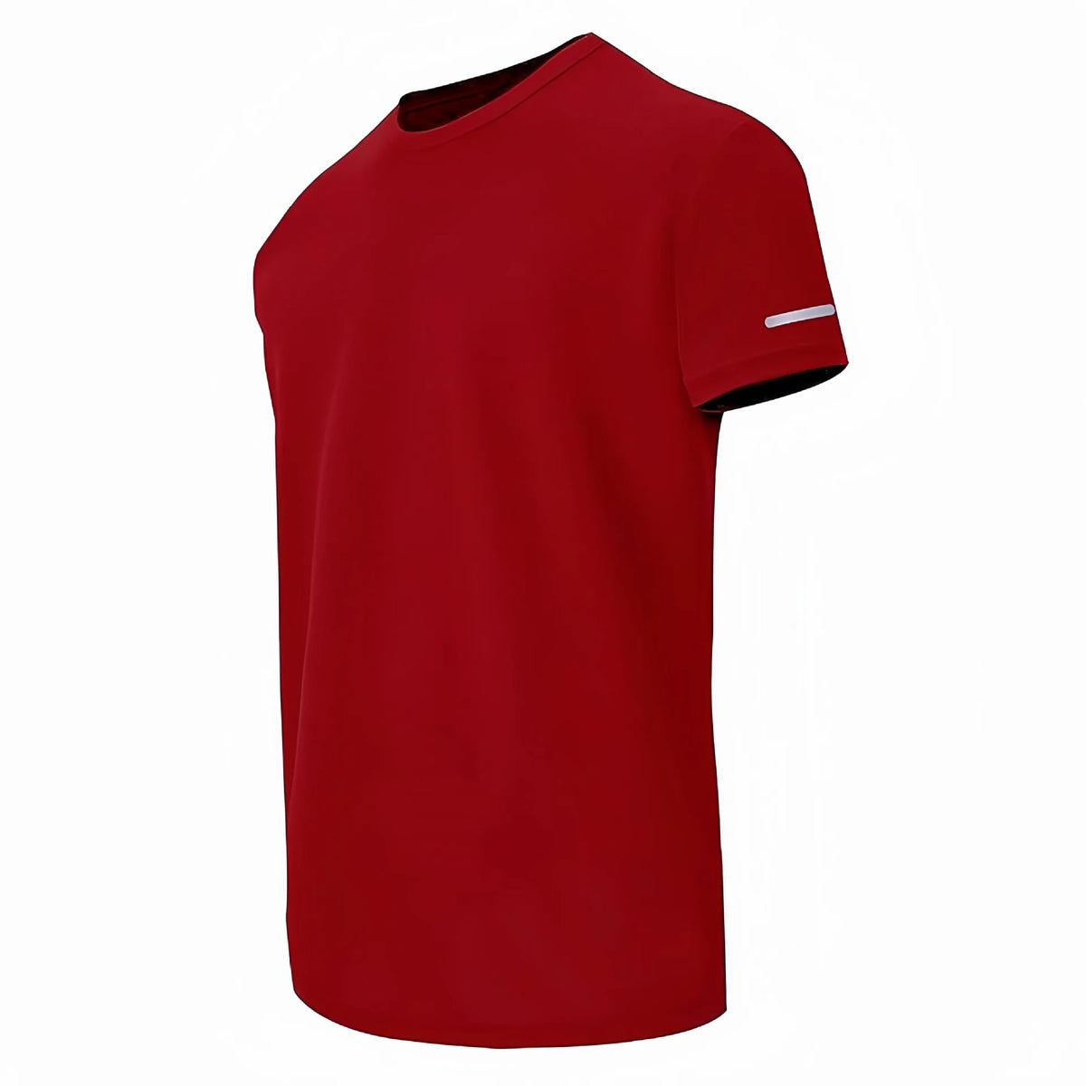 Men's Short Sleeve T-Shirt - Slim Fit Sporty Synthetic Fiber Blend