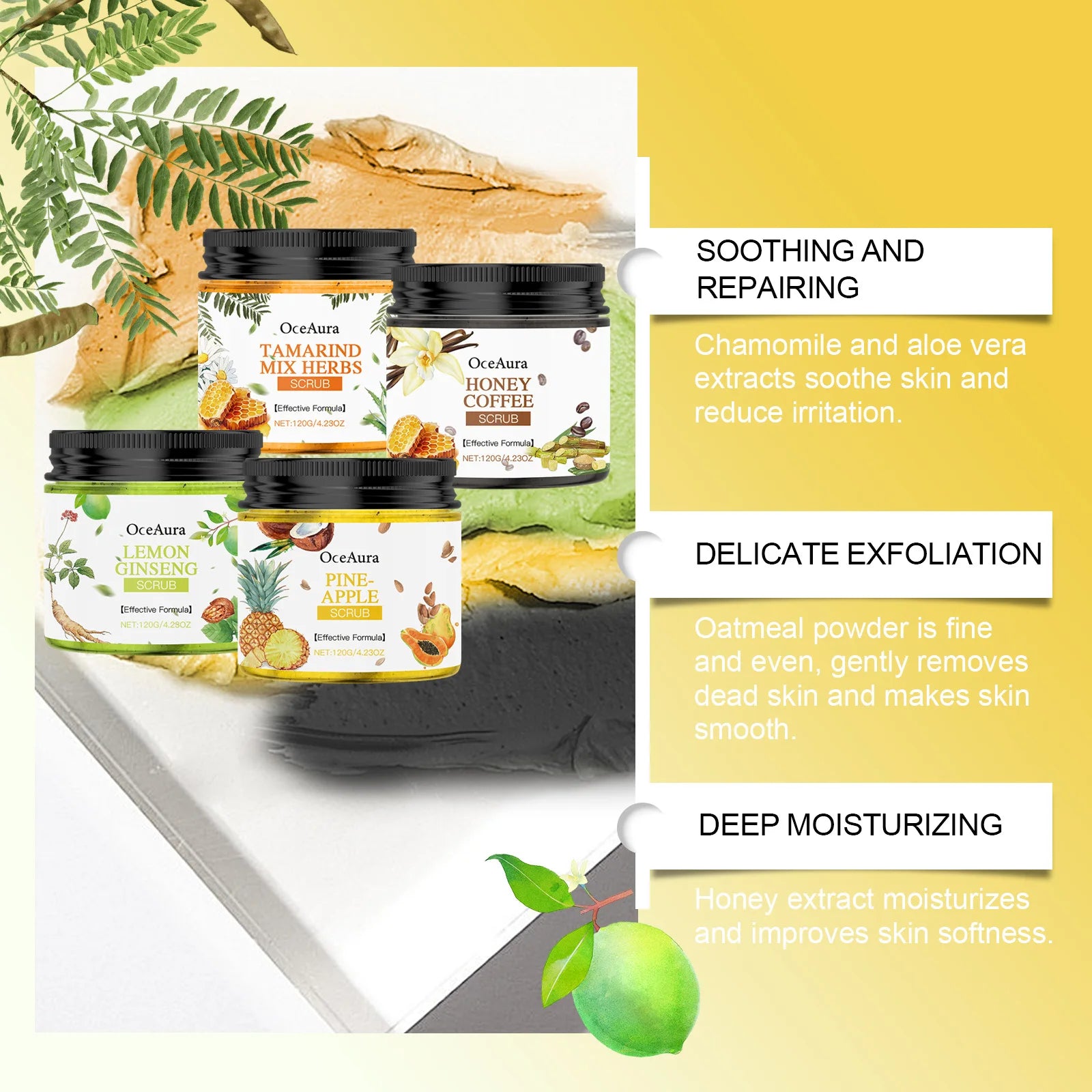 Body Scrub Cream for Bath Shower Deep Cleaning Whitening Exfoliation Chicken Skin Removal Melanin Repair Brighten Peeling Lotion