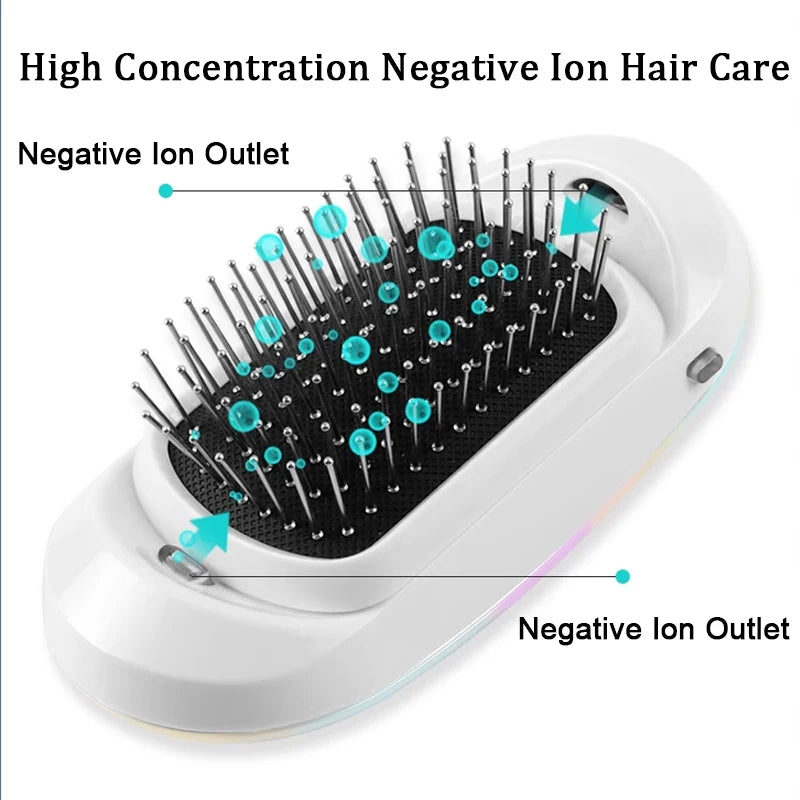 New Trend Portable Head Massager Brush Negative Ions Detangling Comb For Adults Kids Hair Detangler Brush For Wet Dry Hairbrush