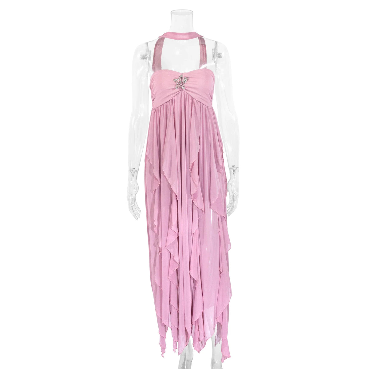 Sexy Backless Long Dress Fashionable Strapless Gown Elegant Atmosphere Perfect for Date Party Banquet Daily Wear Milk Silk