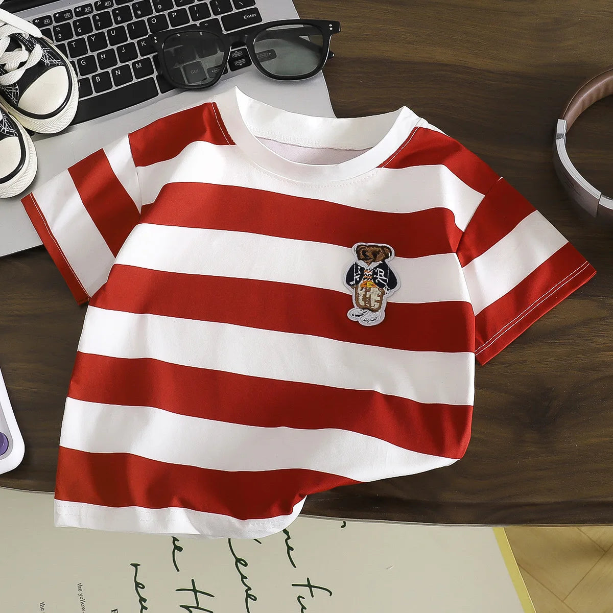 Round Neck Tops Boys And Girls Summer Lovely Clothes Child Short-sleeved Tops New Style T-shirt Casual Wear
